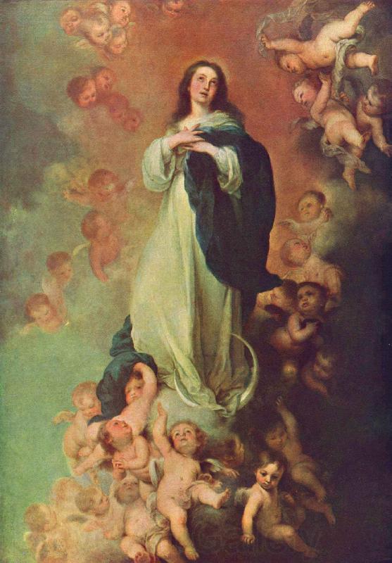 Bartolome Esteban Murillo Erscheinung der unbefleckten Maria Spain oil painting art